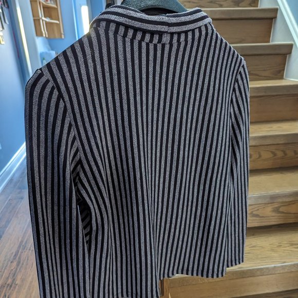 Women business casual sweater - striped purple and black - size 8 / Medium - Picture 1 of 2